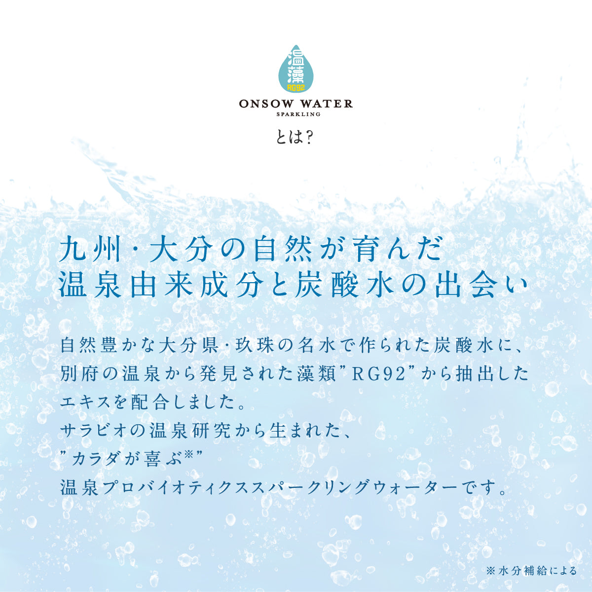 【送料無料】温藻スパークリングウォーター 1ケース（500mL × 24本セット）