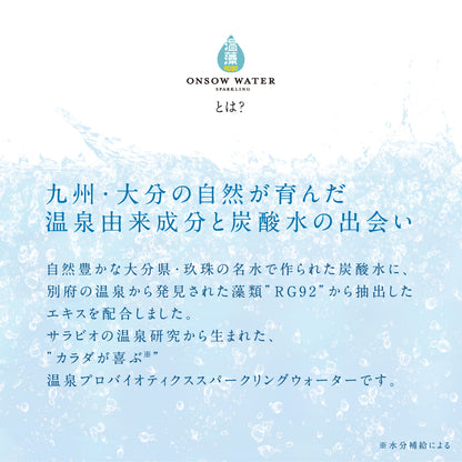 【送料無料】温藻スパークリングウォーター 1ケース（500mL × 24本セット）