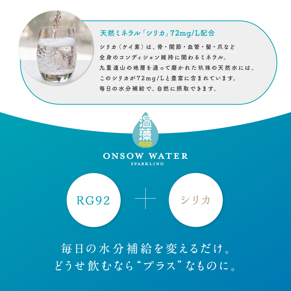 【送料無料】温藻スパークリングウォーター 1ケース（500mL × 24本セット）