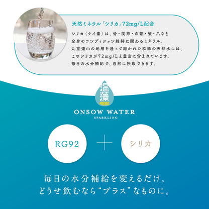 【送料無料】温藻スパークリングウォーター 1ケース（500mL × 24本セット）